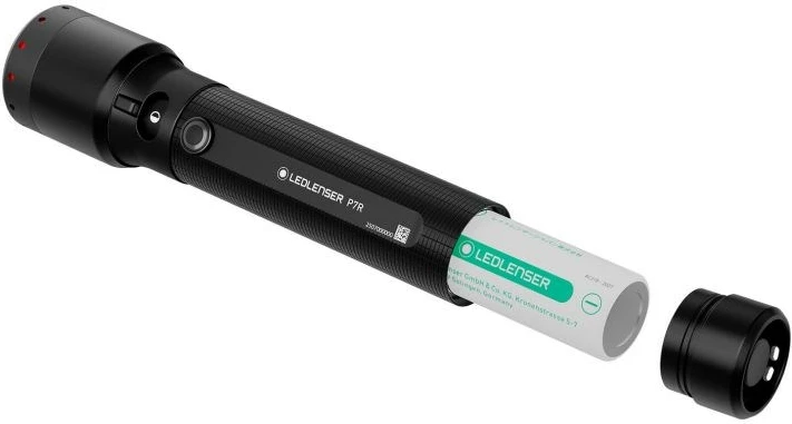 Ročna svetilka LED Ledlenser P7R, 80 h, IP68, črna