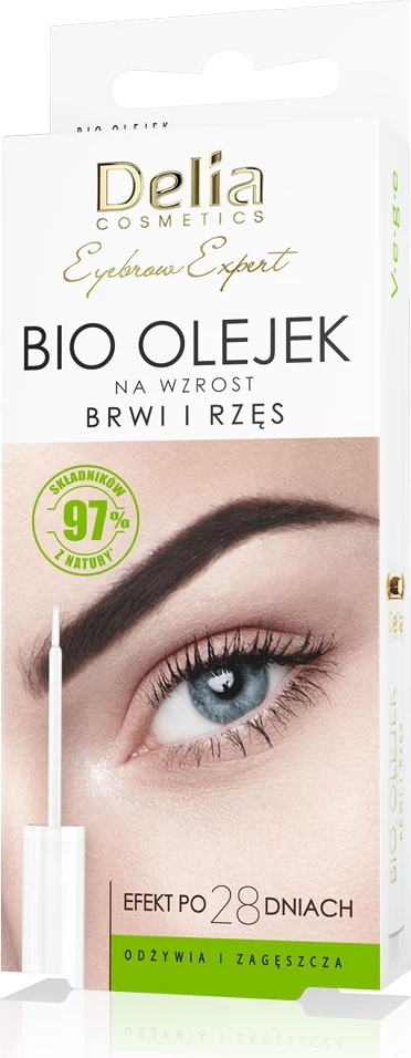 Olje za obrvi in trepalnice Delia Eyebrow Expert Bio Oil za ženske, 7 ml