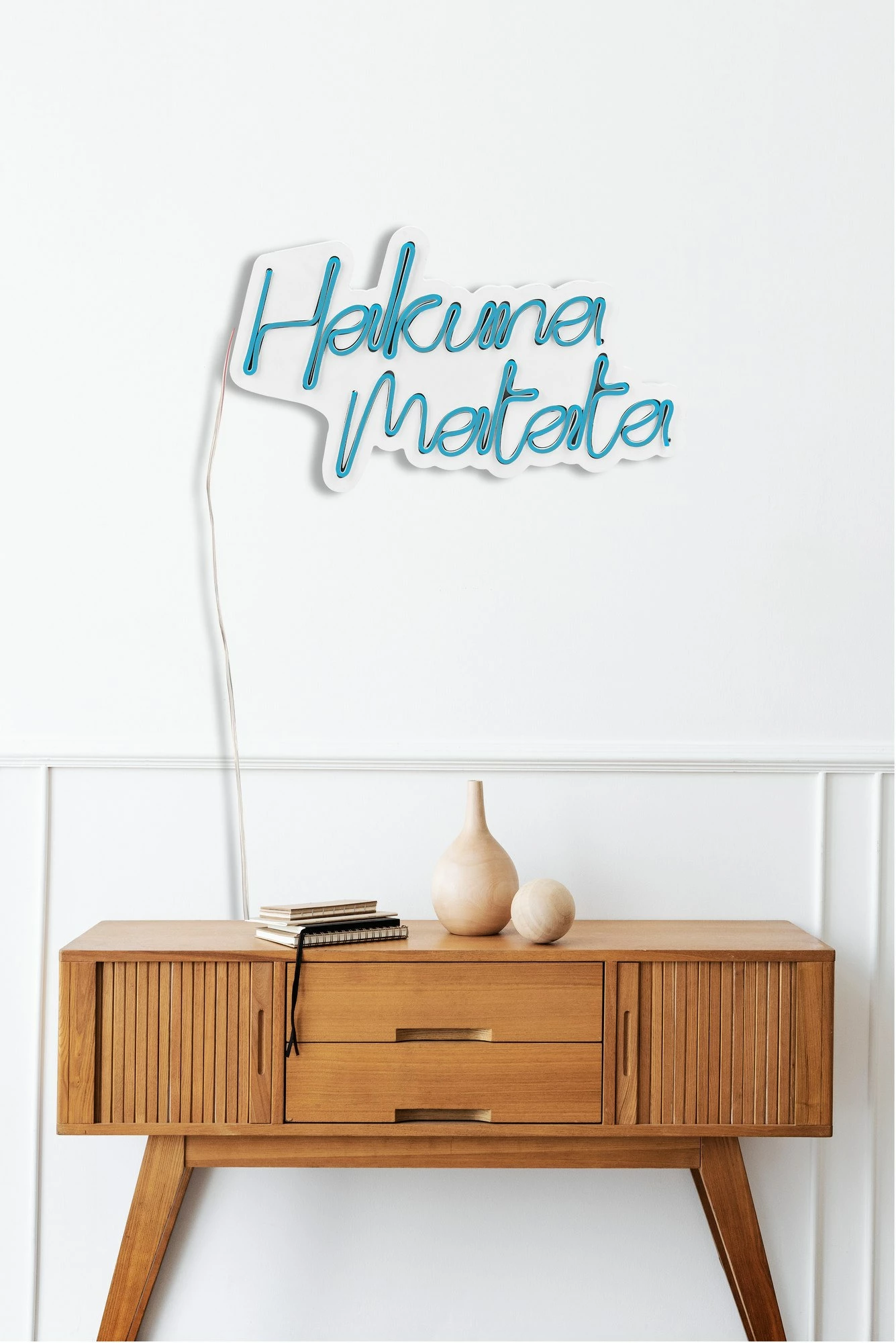 Dekorativne LED luči iz plastike, Hakuna Matata, modre barve