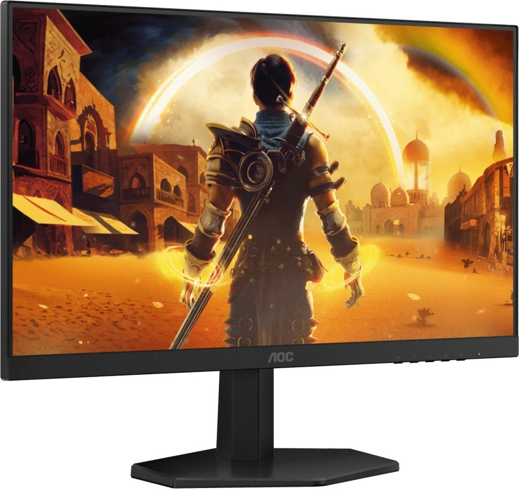 Gaming monitor 23,8" Fast IPS, 180 Hz, 0,5 ms, FHD, črno/rdeč — AOC 24G42E