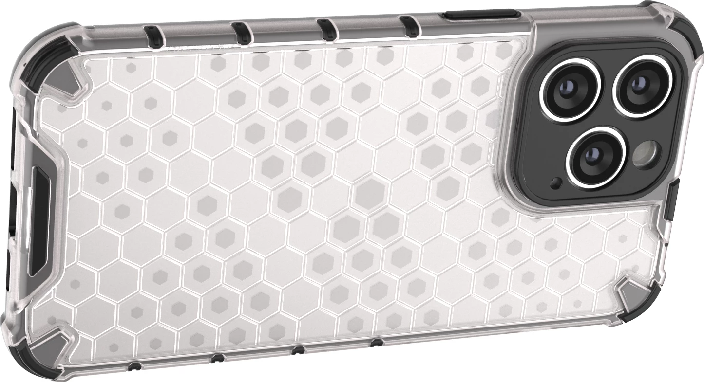 Ovitek Honeycomb Hurtel za iPhone 14 Pro, črn