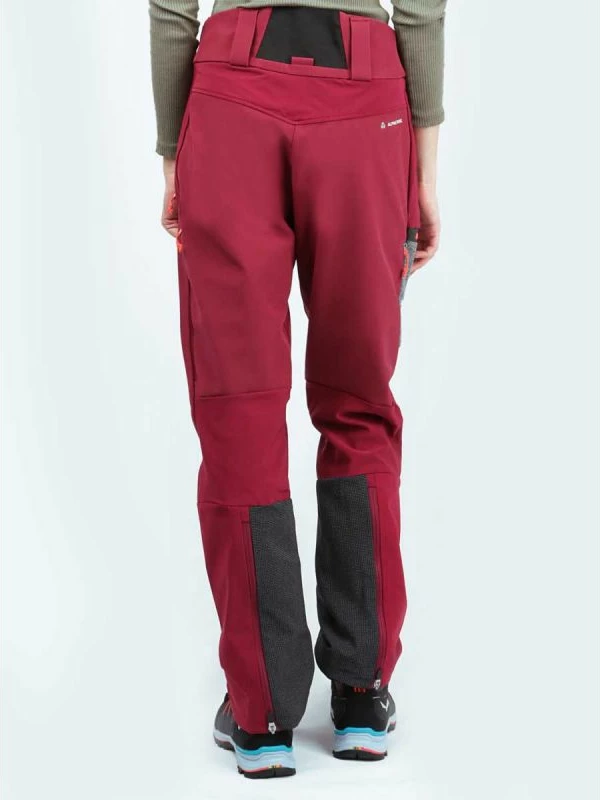 Planinske hlače za ženske Salewa, rdeče