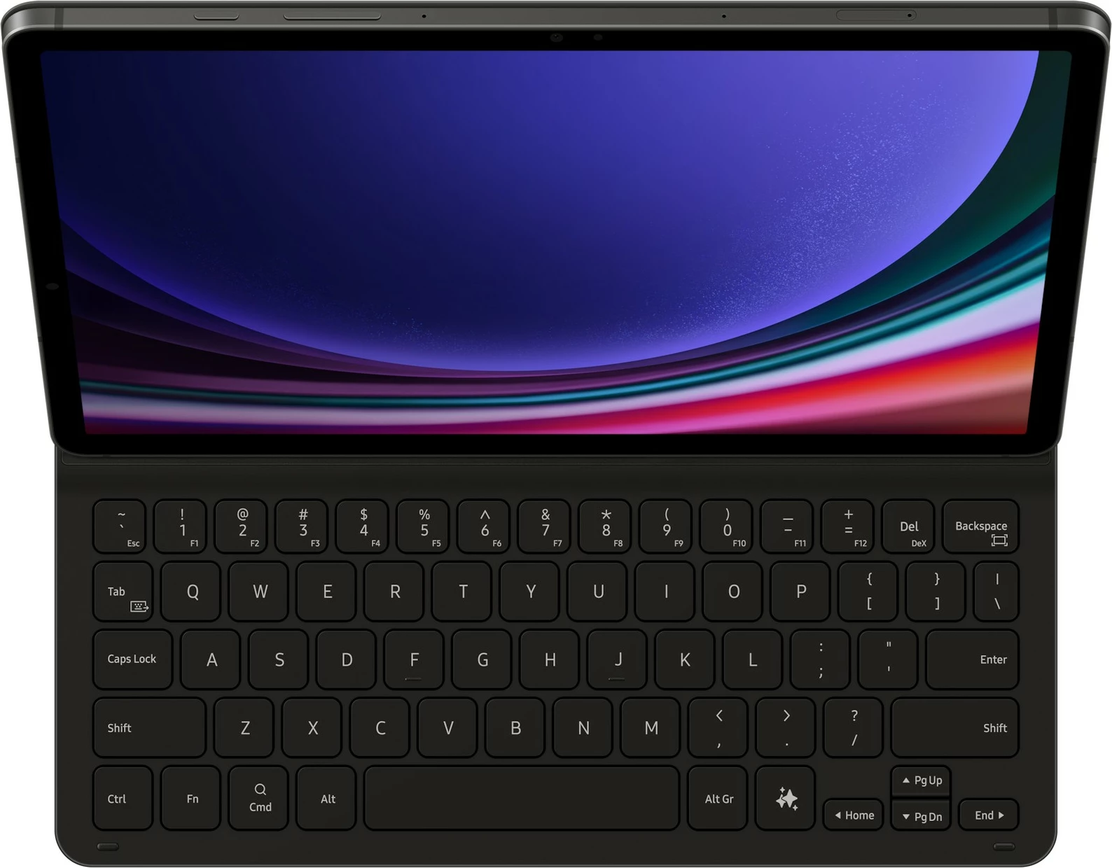 Tastaturni ovitek Galaxy Tab S9 in S9 FE Samsung EF-DX720, QWERTZ, črn