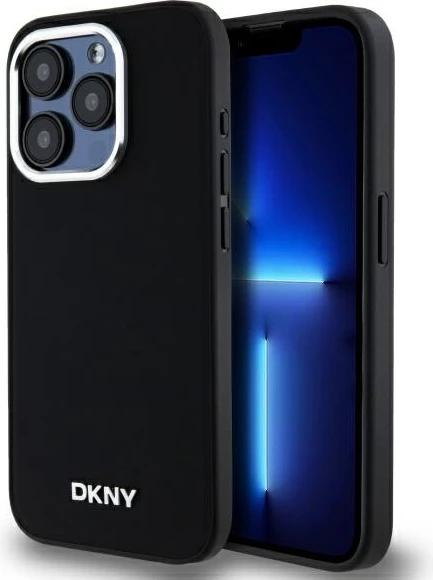 Zaščitni ovitek DKNY za iPhone 15 Pro, MagSafe, črn