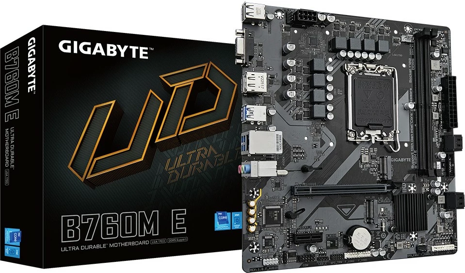 Plošča amë Gigabyte B760M E, Socket 1700, micro ATX