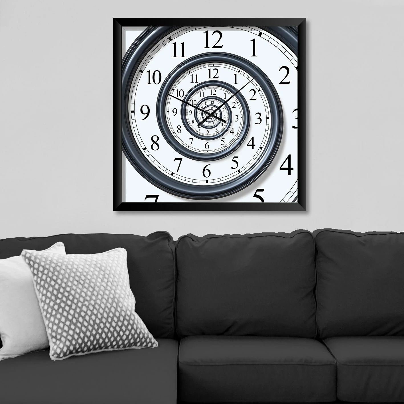 Dekorativna stenska ura MDF, večbarvna, STMDF7987620, 45x45 cm