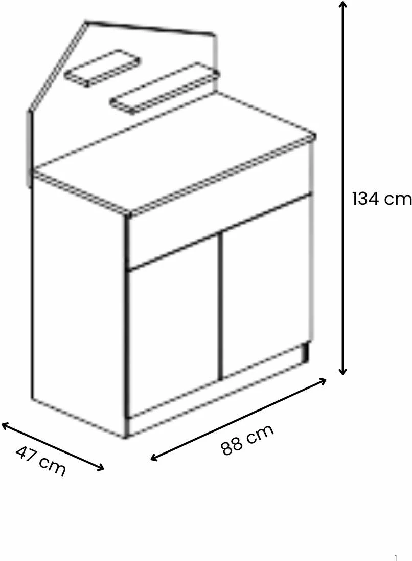 Delovna miza za študij, Skye Decor Ayder, rožnato-siva