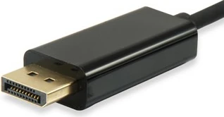 Kabel USB Type-C na DisplayPort Equip 1,8 m, črn