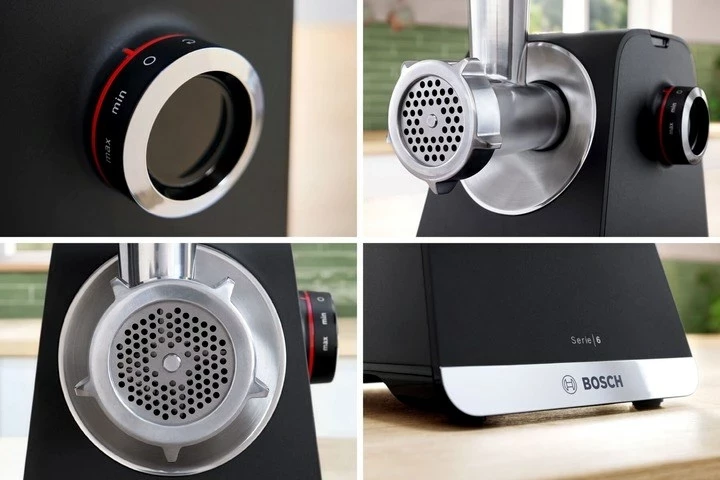 Električni mlinček za meso Bosch MFWS660B, 500 W, črno/srebrn