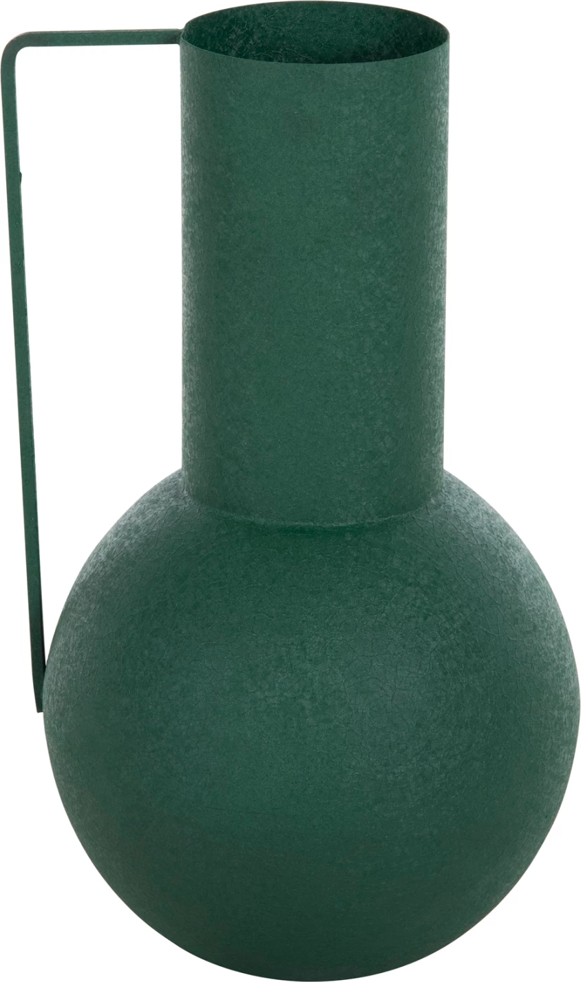Dekorativna vaza Flagon FH4260.03 kovinska v zeleni barvi Φ26x45Hcm
