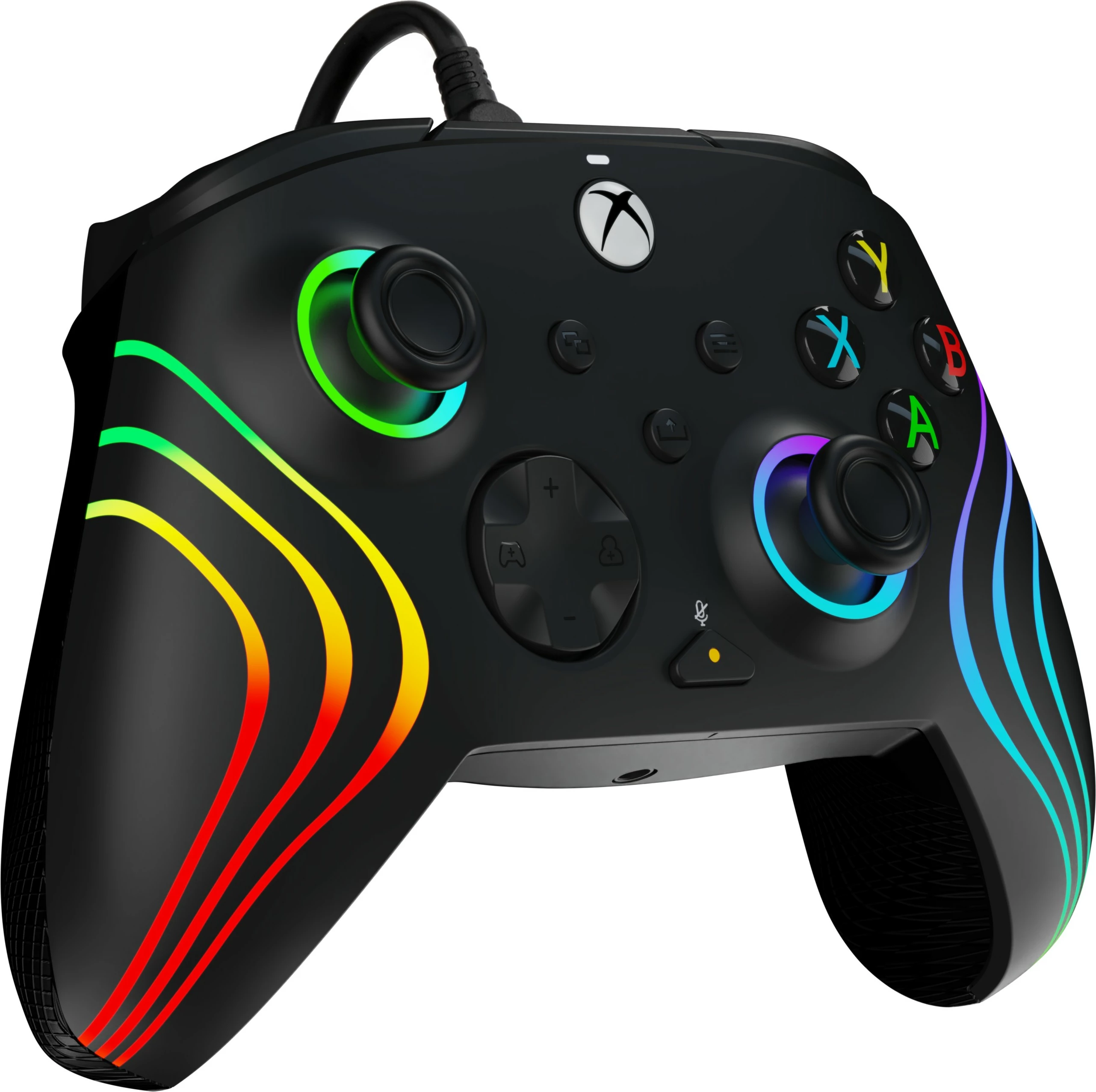 Žičen igralni kontroler PDP Afterglow Wave, PC, Xbox One, Xbox Series S/X, USB, črn