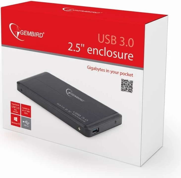 Konzola za 2,5" HDD Gembird EE2-U3S-2, črna
