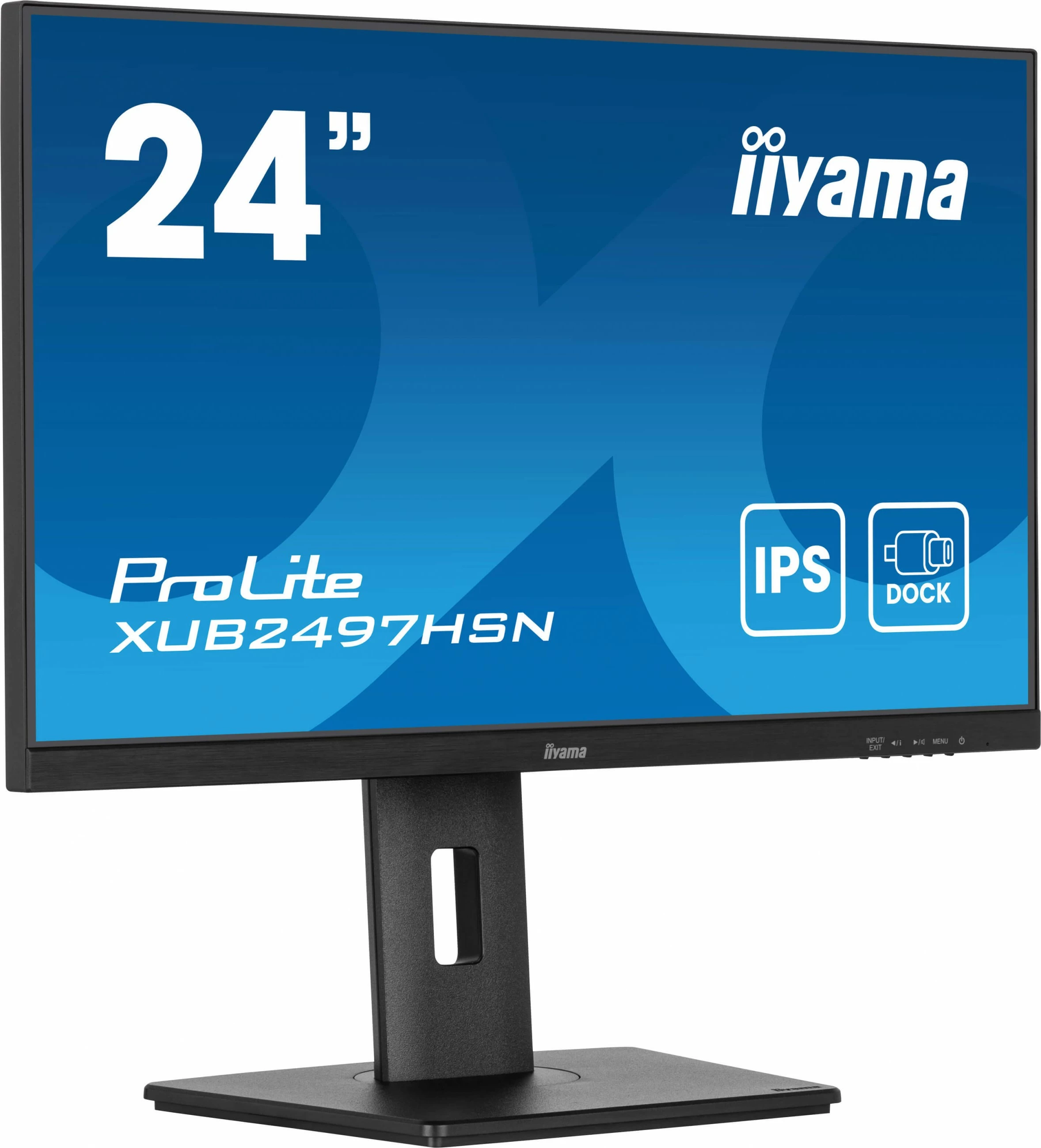 Monitor 23,8" FHD IPS, 1 ms, 100 Hz, USB-hub, zvočniki, iiyama ProLite XUB2497HSN-B2, črn