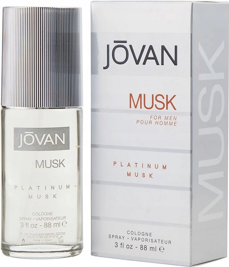 Eau de Cologne, Jovan Platinum Musk za moške, 88 ml