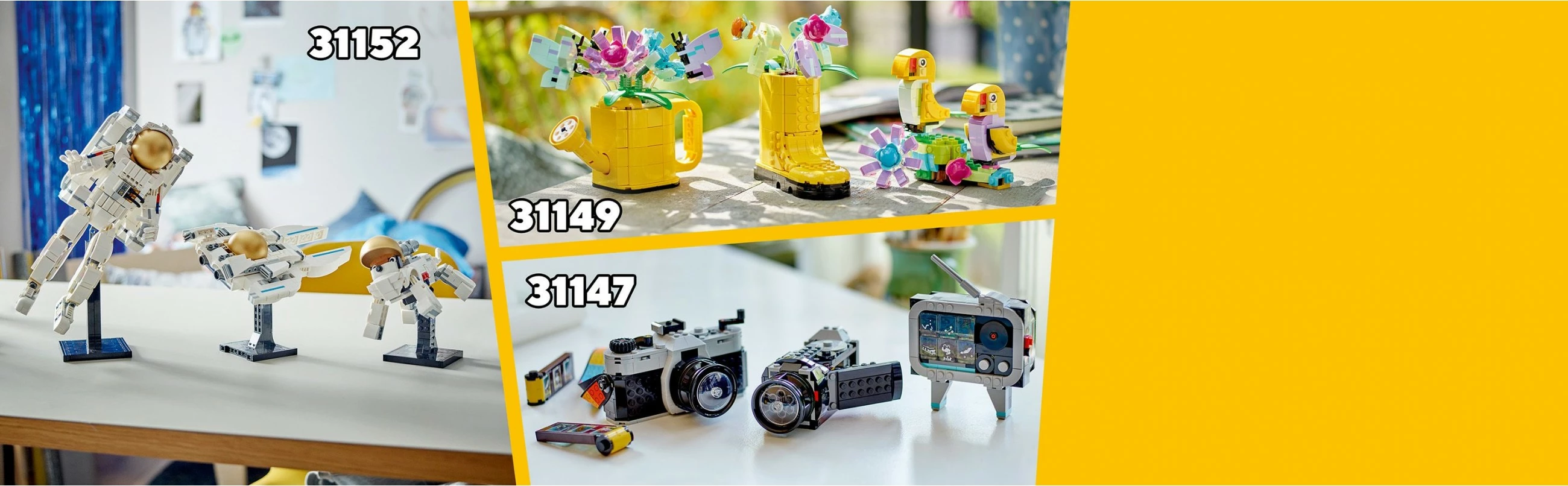 Set za gradnjo LEGO Creator 3in1, 31149, 420 kosov, večbarven