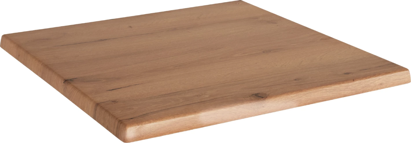 Profesionalna kvadratna mizna plošča v naravni barvi lesa 70x70 cm