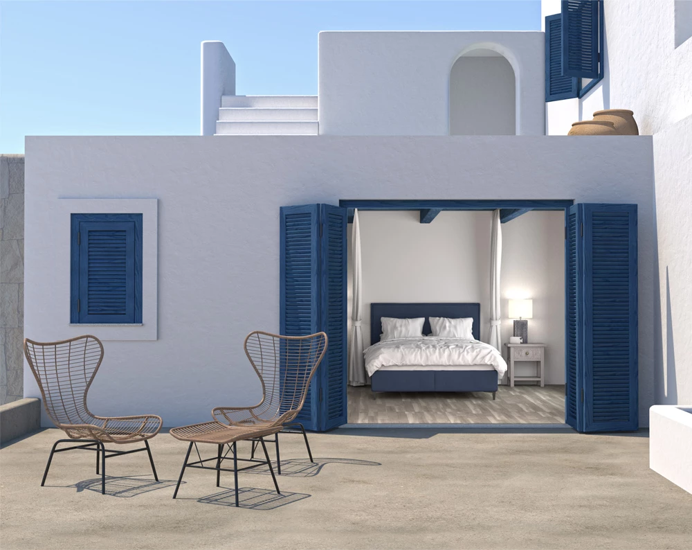 Stolek Butterfly, naraven-črn, 58x59x47,5 cm