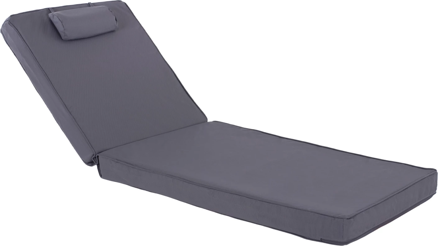 Blazina za ležalnik FH11237.30T iz tekstilena siva 194(114+1+73)x72x11Hcm