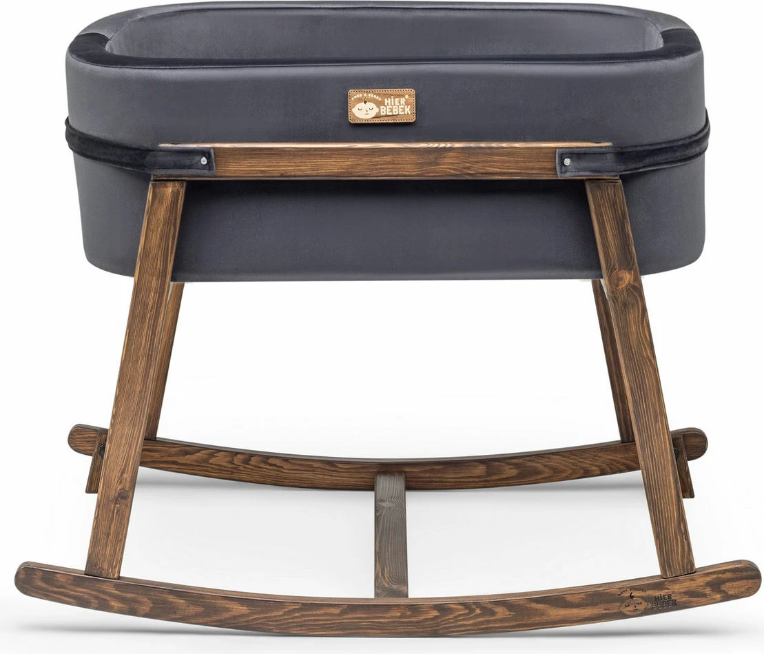 Zibelka Skye Decor, črna, oreh