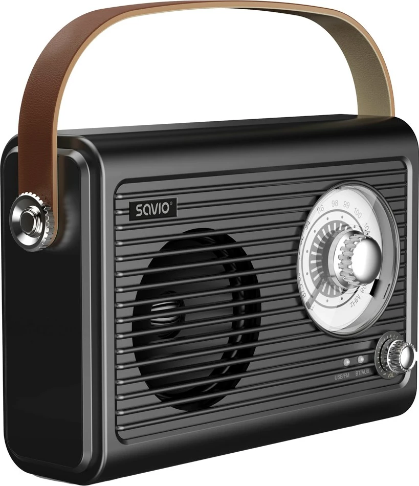 Prenosni radio Savio RS-01, FM, USB, črn