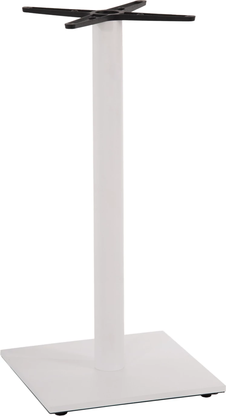 Osnova za barsko mizo FH474.02 srednje višine - mat bela kovina - nastavljivost višine - križ 46Χ46cm 45Χ45Χ94Hcm