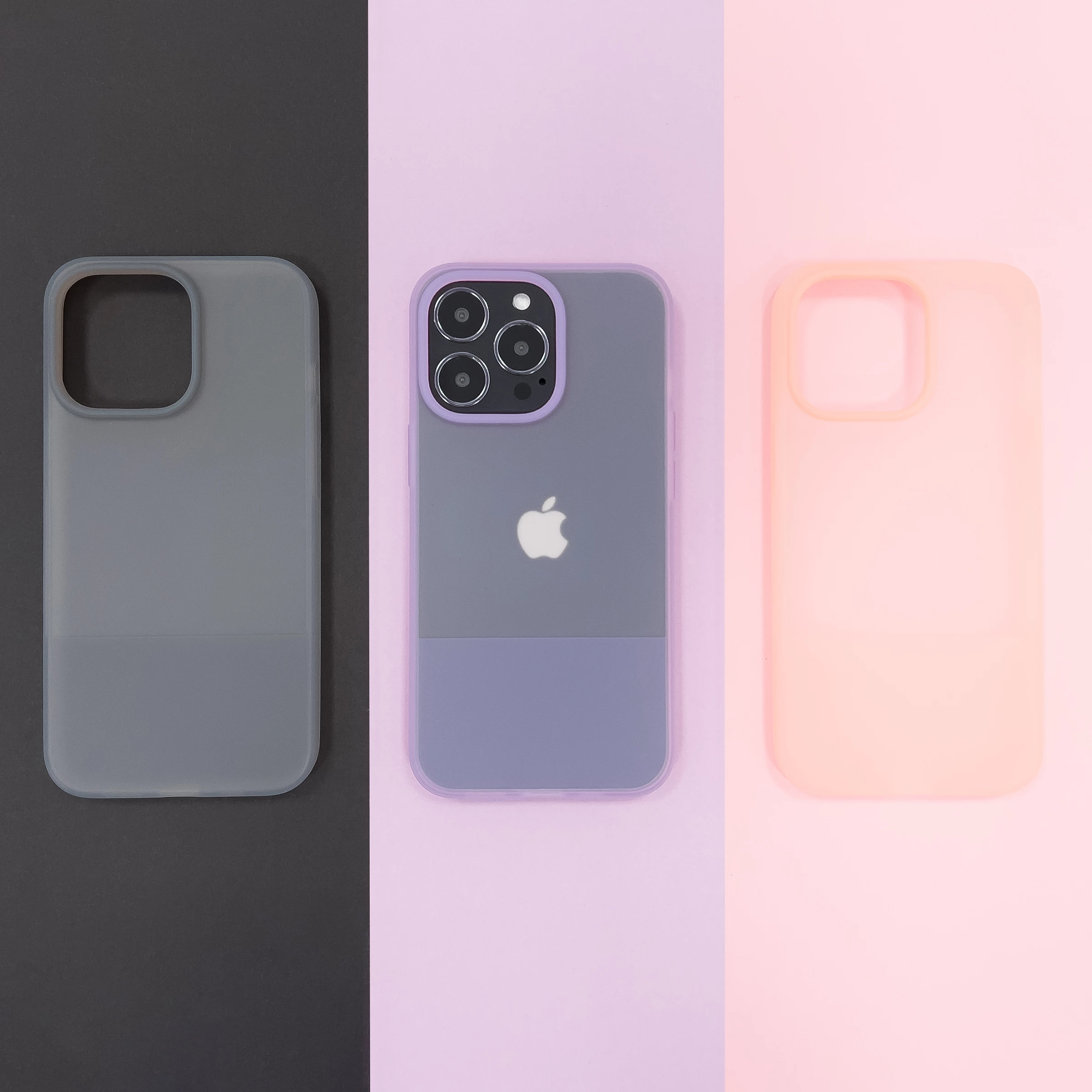 Preprost ovitek Kingxbar Plain Series za iPhone 13 Pro Max, silikonski, rožnat