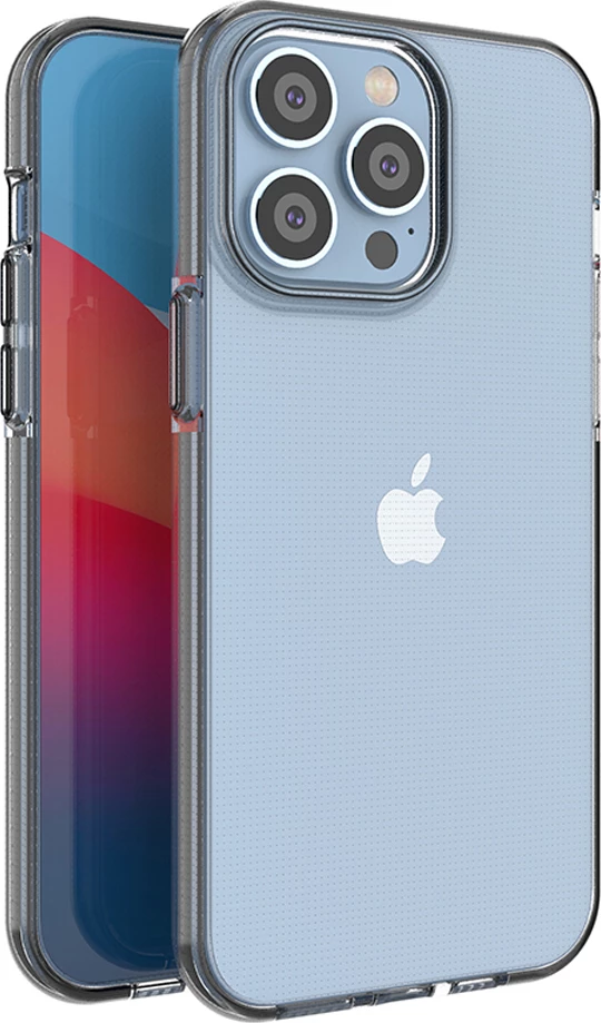 Tanek TPU ovitek za telefon z črnim okvirjem Hurtel Spring Case za iPhone 14 Pro Max