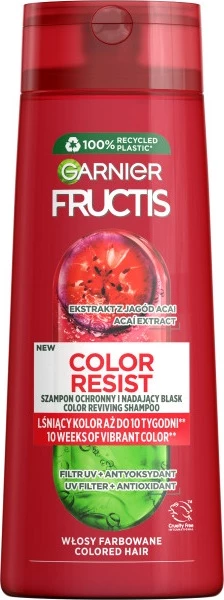 Šampon za barvane lase Garnier Fructis Color Resist, 250 ml
