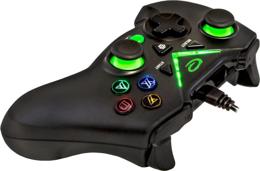 Žični kontroler, Esperanza EGG114K za PC/Xbox One, Xbox S, Xbox X, črn