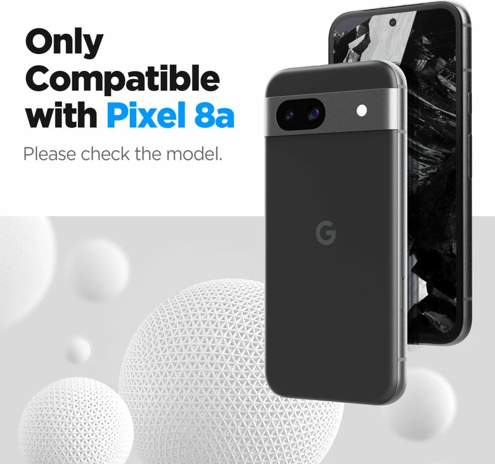 Kaljeno zaščitno steklo za zaslon, Spigen Glas.tR AlignMaster za Google Pixel 8A, 2 kosa