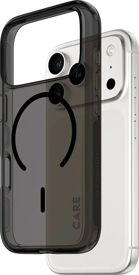 Zaščitni ovitek PanzerGlass Care by Flagship Case Urban EXP, za telefon, MagSafe, prosojno črn