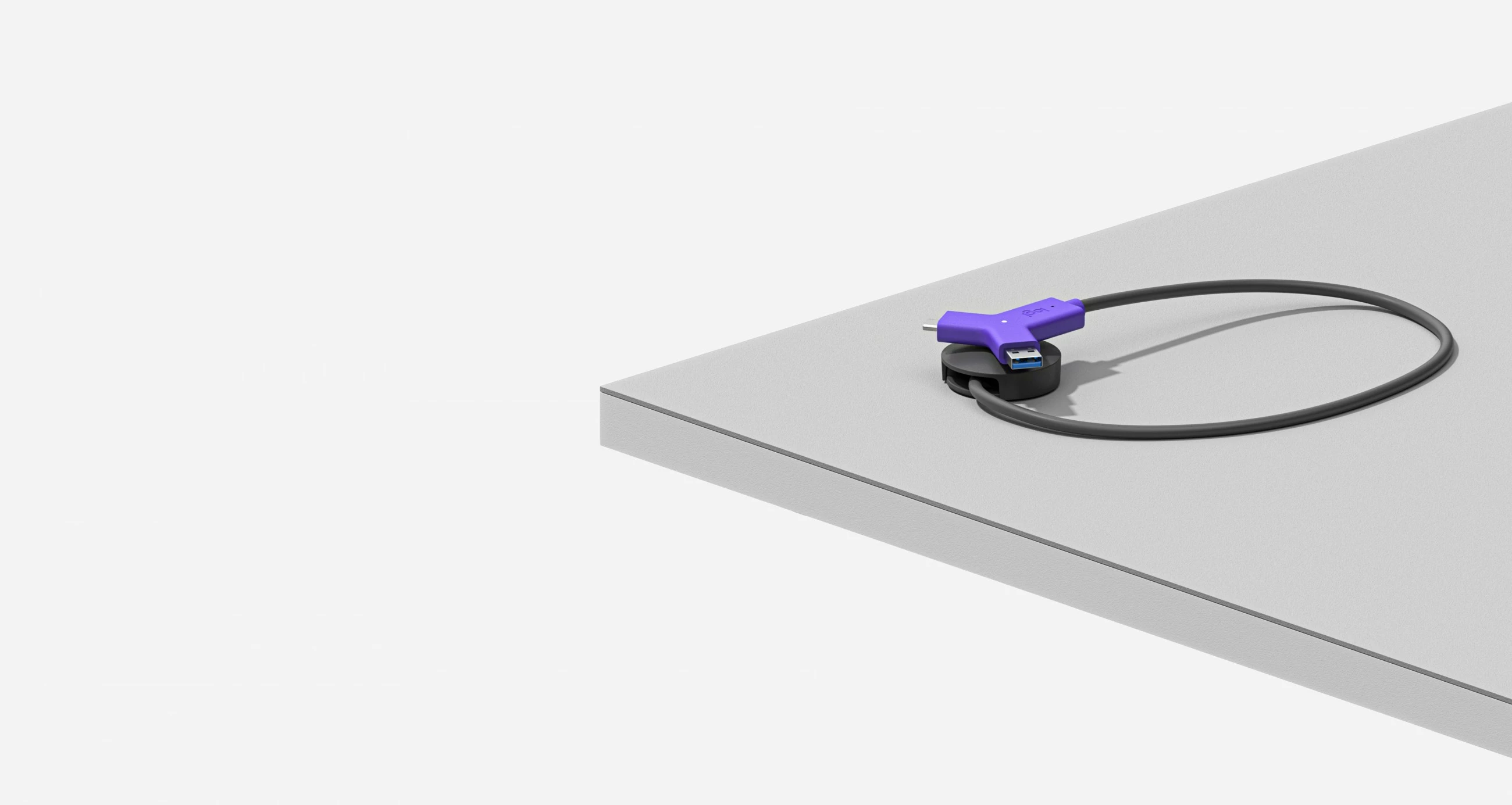 AV oddajnik in sprejemnik Swytch, 3840 x 2160, z žico, črn/vijoličen, Logitech