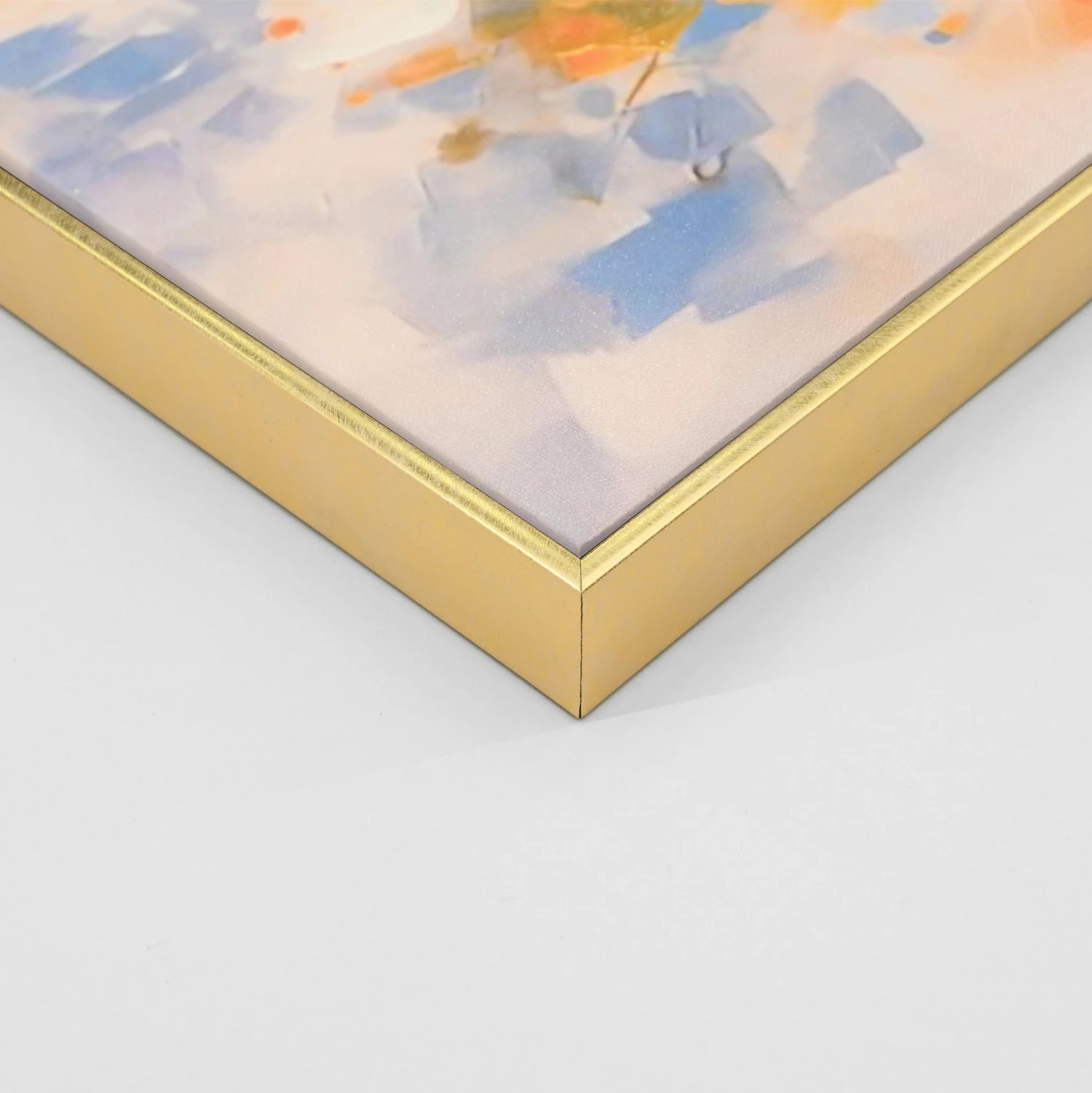 Stenska slika FH4539 bež PS okvir-natisnjeno platno s figuro opice 62x4,5x62Hcm