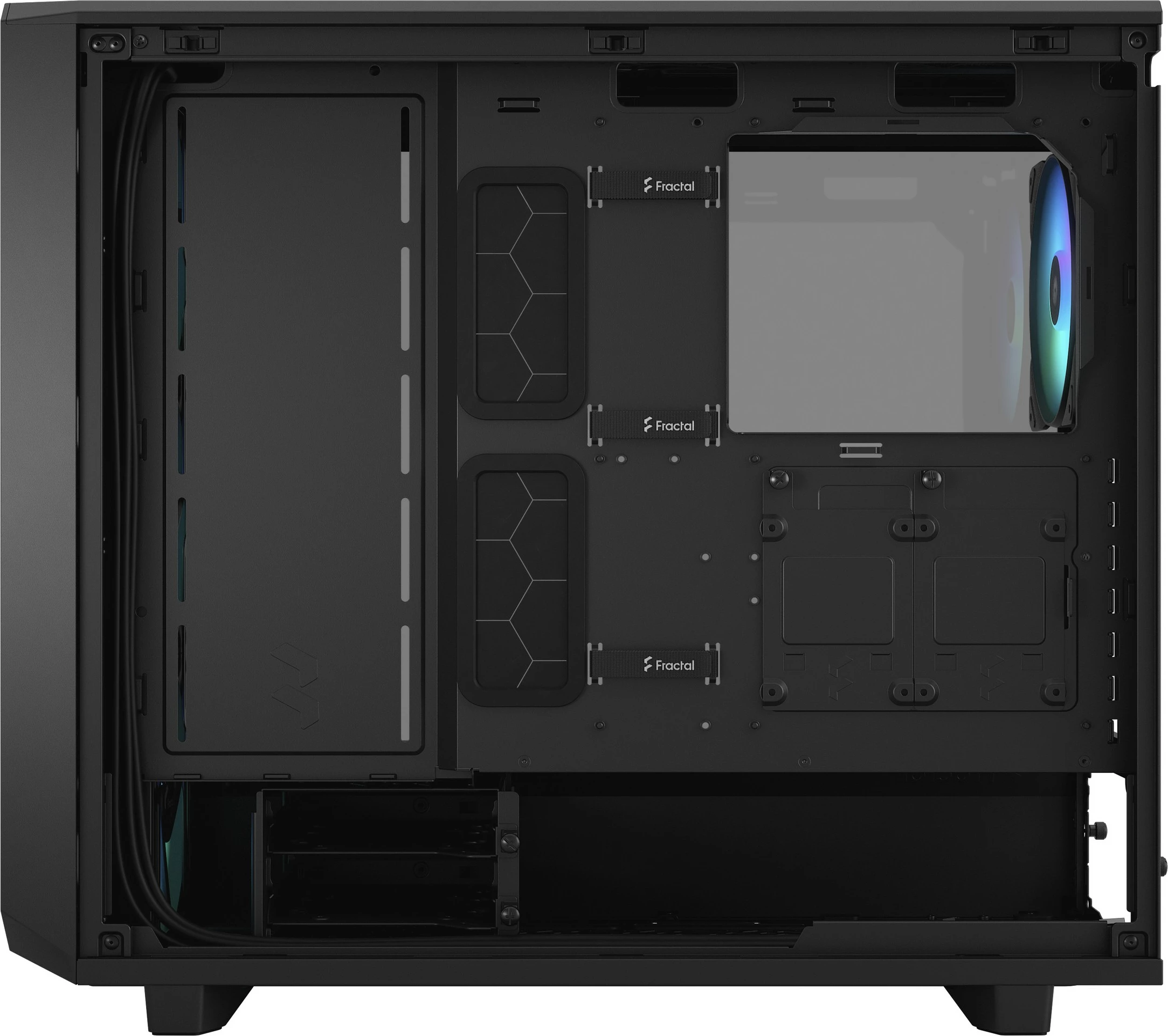 Kompaktna ohišje Meshify 2 Lite, Fractal Design, EATX/ATX/micro ATX/Mini-ITX, črno