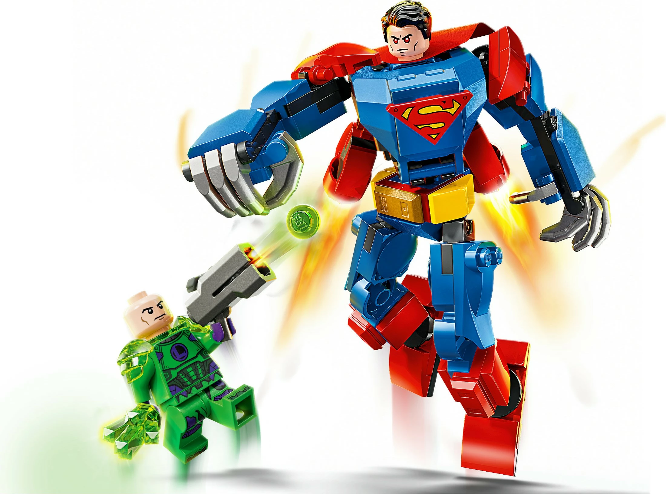 Gradbeni set LEGO DC Super Heroes Superman Mech proti Lex Luthor, 76302, 120 kosov, večbarven
