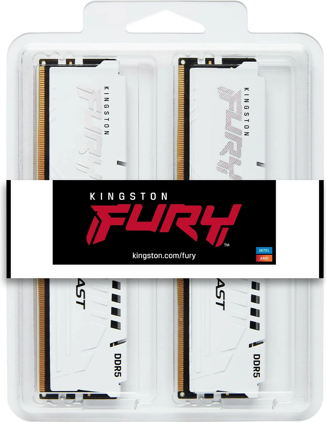 RAM pomnilnik FURY Beast 32GB (2x16GB) DDR5 6000MT/s CL36, Kingston, bel