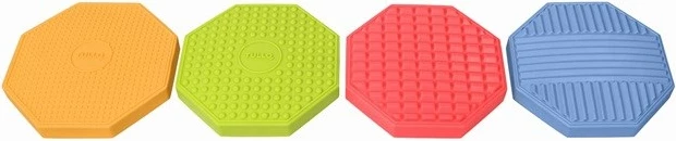 Senzorični diski osmerokotniki, Tullo, set 4 kosi, različne barve