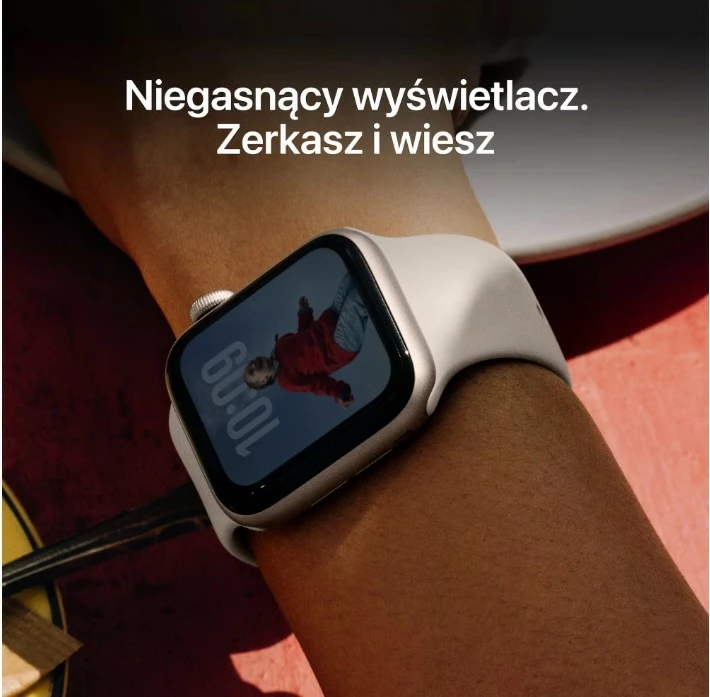 Pametna ura Apple Watch SE 3, 44 mm, GPS, aluminij, midnight, športni pašček M/L