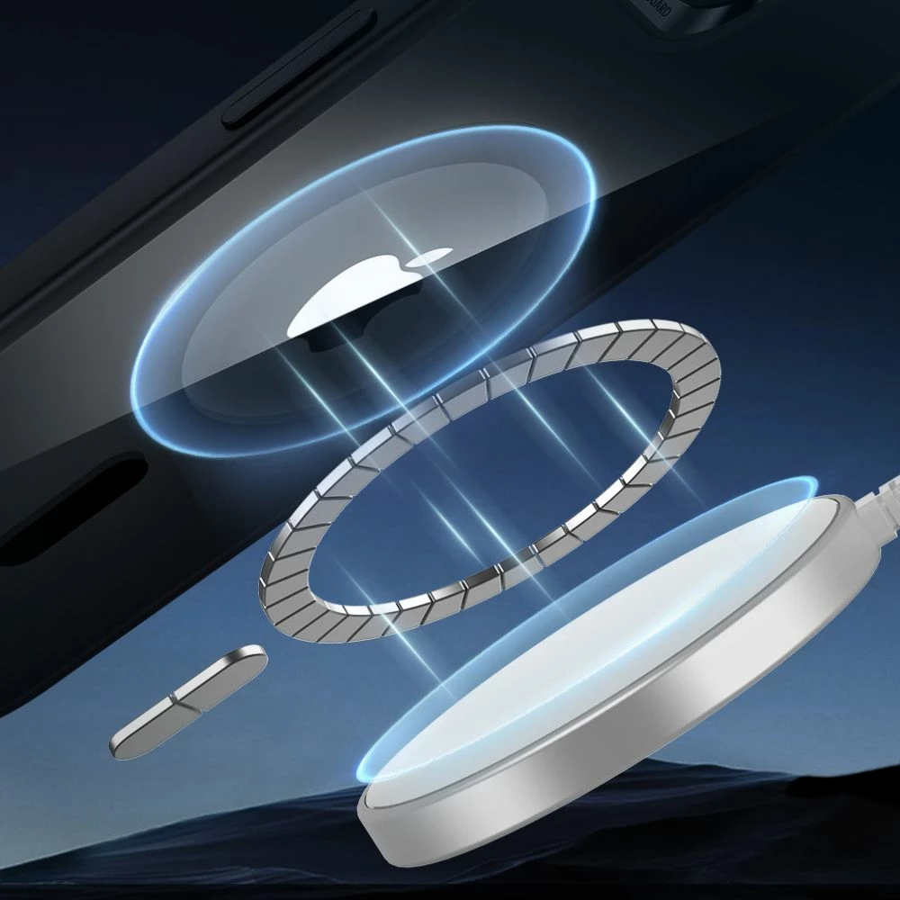 Zaščitni ovoj ESR Classic Hybrid HaloLock MagSafe za iPhone 16e, prozorno-črn