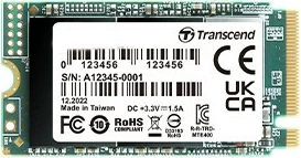 SSD 512GB M.2 2242 PCIe Gen3x4 NVMe 3D TLC Transcend