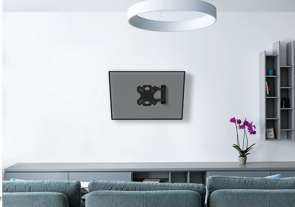 Stenski nosilec za zaslone do 55", Neomounts WL40S-850BL12, 100 x 100 mm - 200 x 200 mm, jeklo, črn