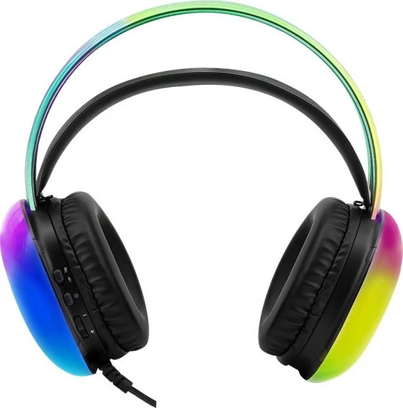 Gaming slušalke z mikrofonom Tracer GameZone GZ X4, z RGB osvetlitvijo, z vodnikom, večbarvne