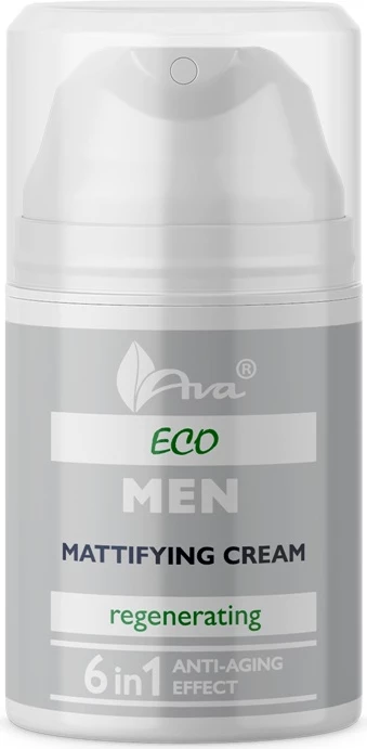 Krema za obraz, matirajoča in regeneracijska za moške, Ava Laboratorium Eco Men, 50 ml