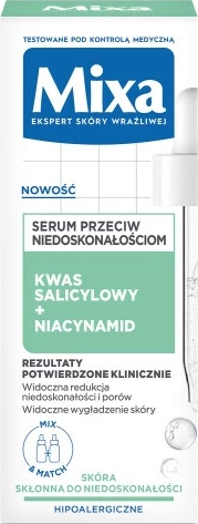 Serum za obraz za nepravilnosti z salicilno kislino in niacinamidom, MIXA Lab, 30 ml