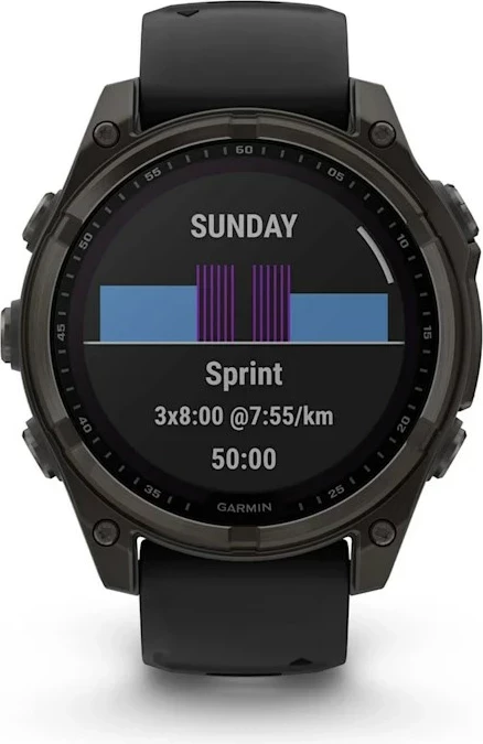 Pametna športna ura Garmin fenix 8, 51 mm, 32 GB, titan, črna