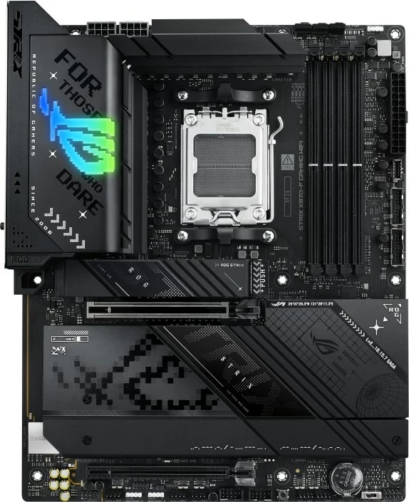 Matična plošča ASUS ROG STRIX X870-F GAMING WIFI, Socket AM5, ATX, črna