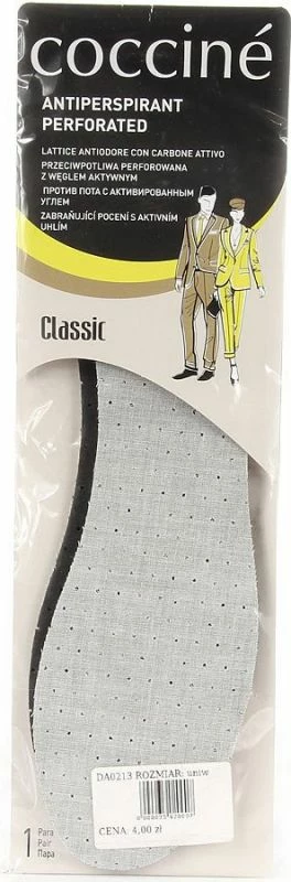 Antiperspirantne vložke za čevlje, Coccine, črno-sive