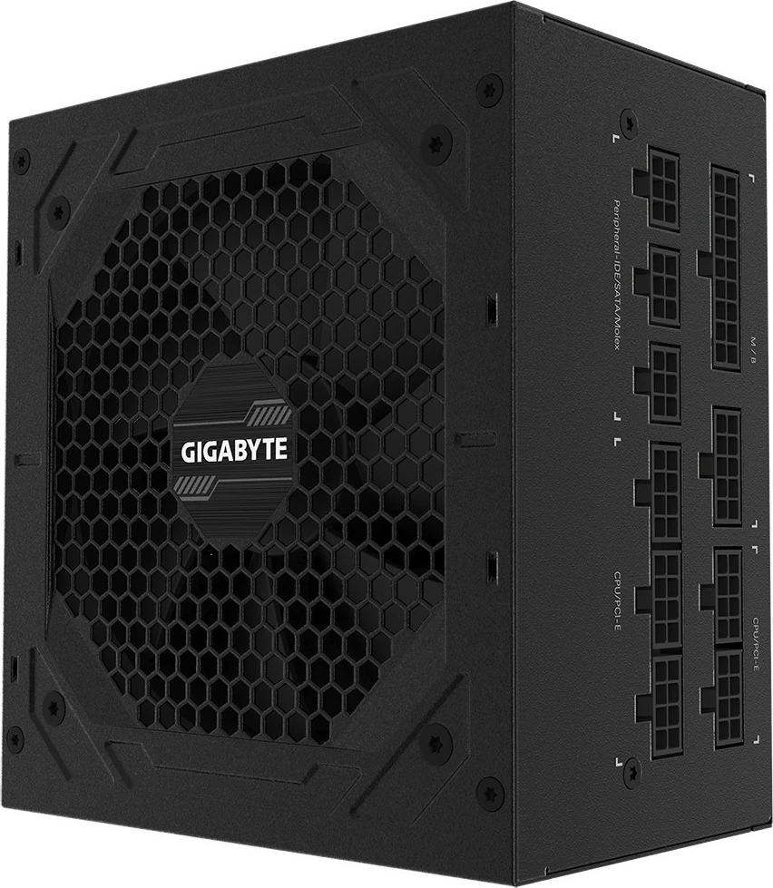 Napajalnik 750W, 80 PLUS Gold, modularen, črn Gigabyte P750GM