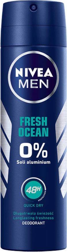 Dezodorant v spreju, Nivea Fresh Ocean 150 ml, za moške