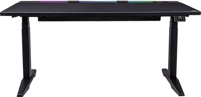 Gaming miza z LED RGB, nastavljiva po višini, 1600 mm, Thermaltake G700, črna